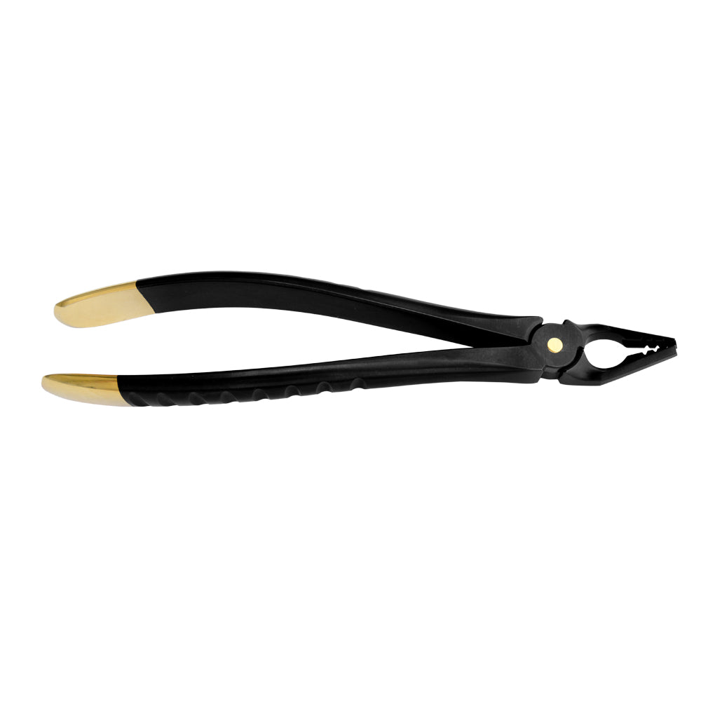 Deep Gripping Atraumatic Extraction Forceps, Upper PreMolars- BLACK &amp; GOLD Series