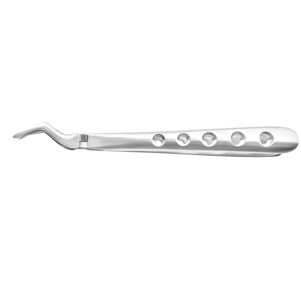 Bayonet Upper Roots Forceps - Micro Serrated Edges