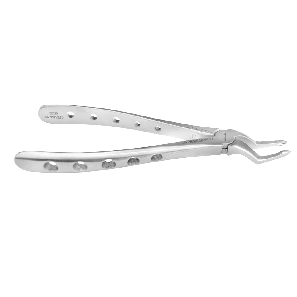 Bayonet Upper Roots Forceps - Micro Serrated Edges