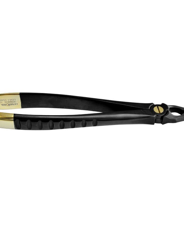 Deep Gripping Atraumatic Extraction Forceps, Upper Anterior, BLACK & GOLD Series