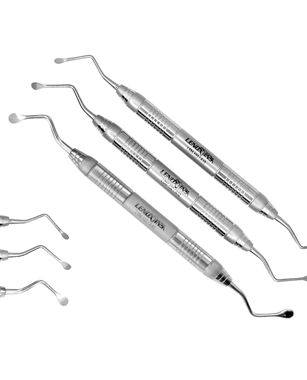 Lucas Bone Curettes Set Of 3  Serrated