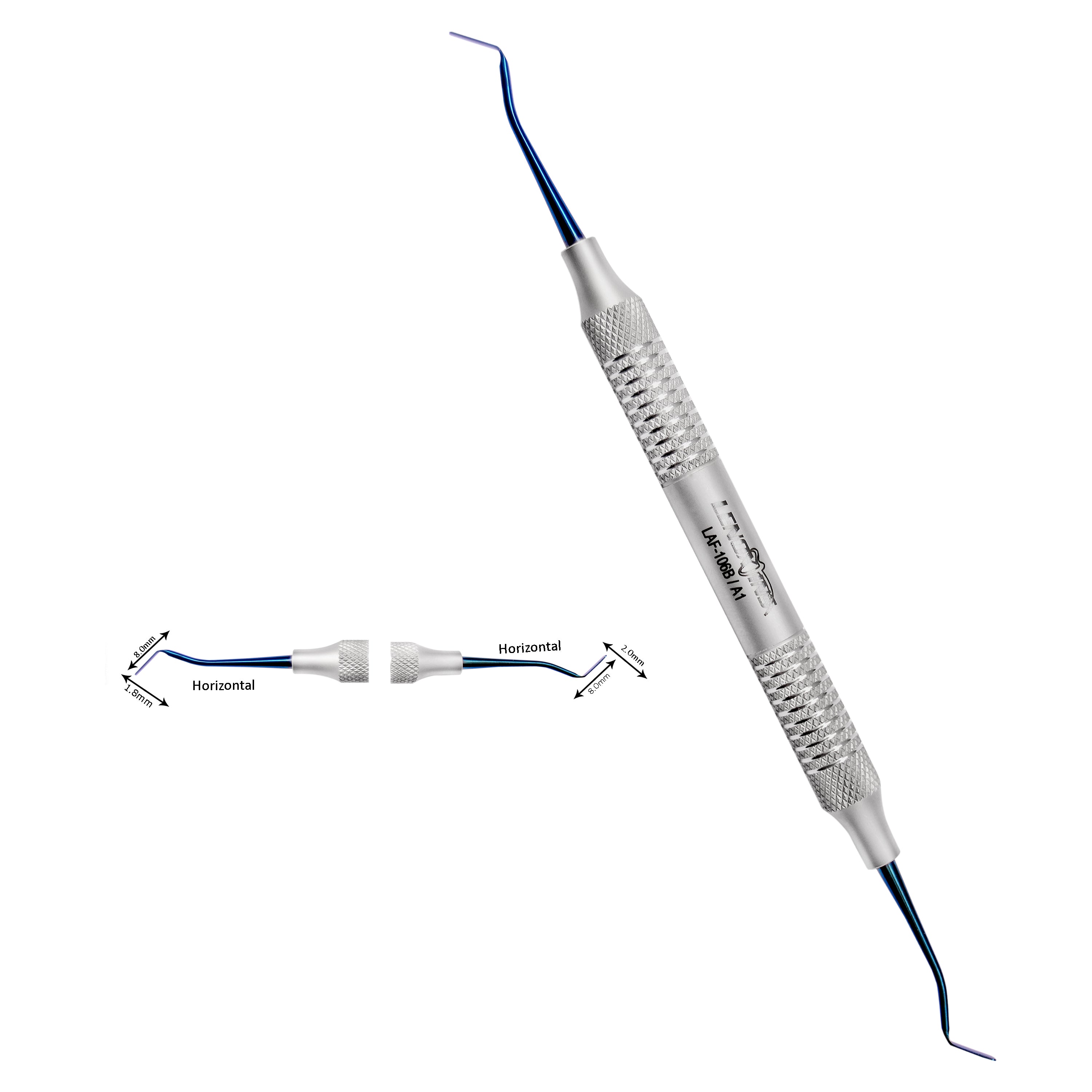 Composite Filling Instruments Double ended Horizontal 1.8x8.00MM / 2.00x8.00MM