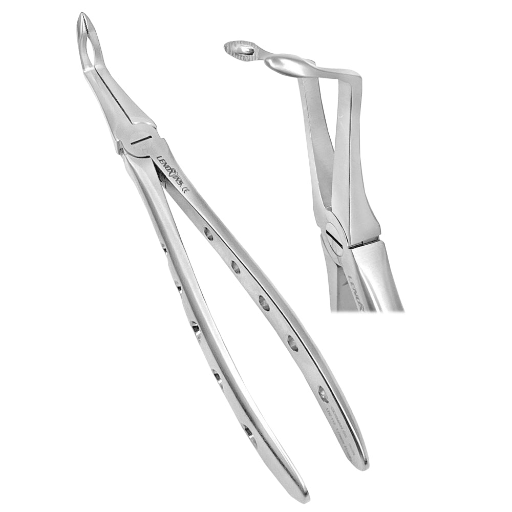 Dental Extracting Forceps Lower Roots, Micro Serrated Edges