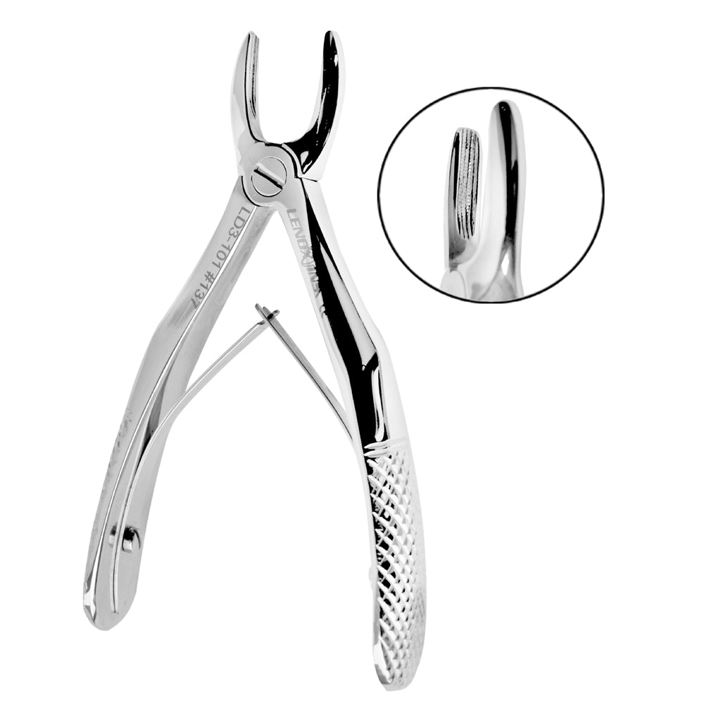 Baby Extracting Forceps English Pattern Klein #137 Pedodontic, Upper Incisors Spring handle