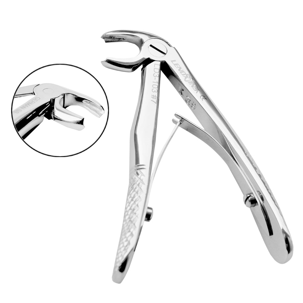 Baby Extracting Forceps English Pattern Klein #7 Pedodontic Lower Roots,