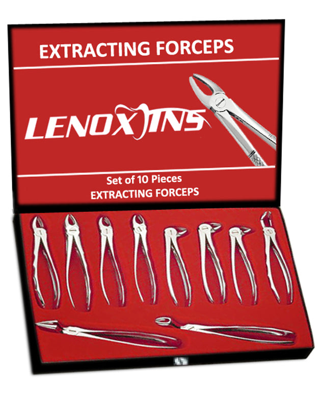 Extracting Forceps Set of 10 Pieces