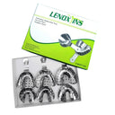 Impression Trays Edentulous Perforated Set of 6
