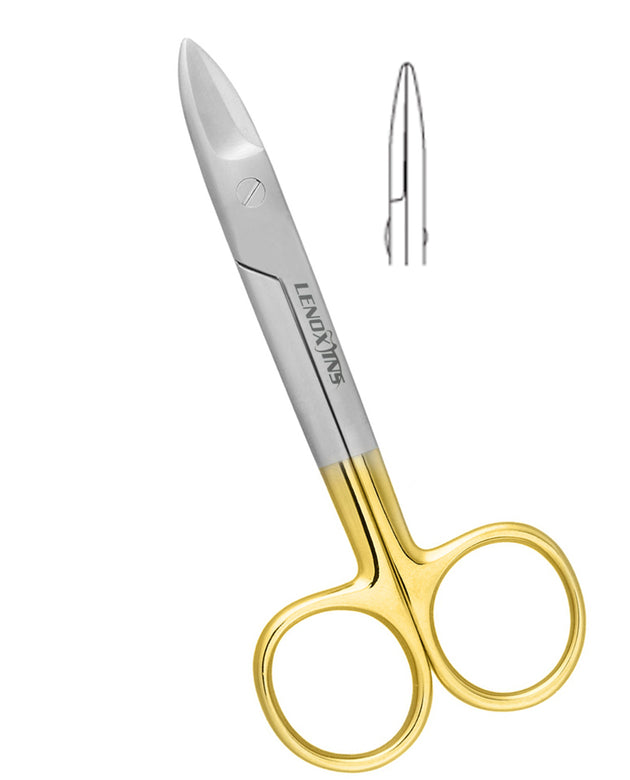 Beebee Crown Scissors 110mm Saw edge, Straight