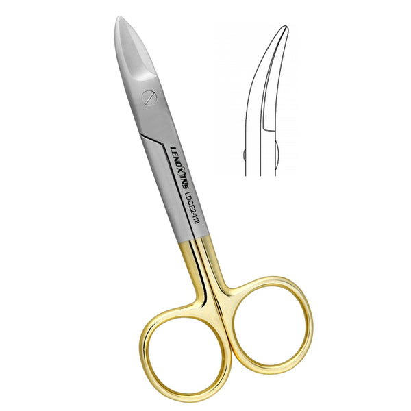 Crown Scissors  Beebee 110mm Saw edge, Curved TC