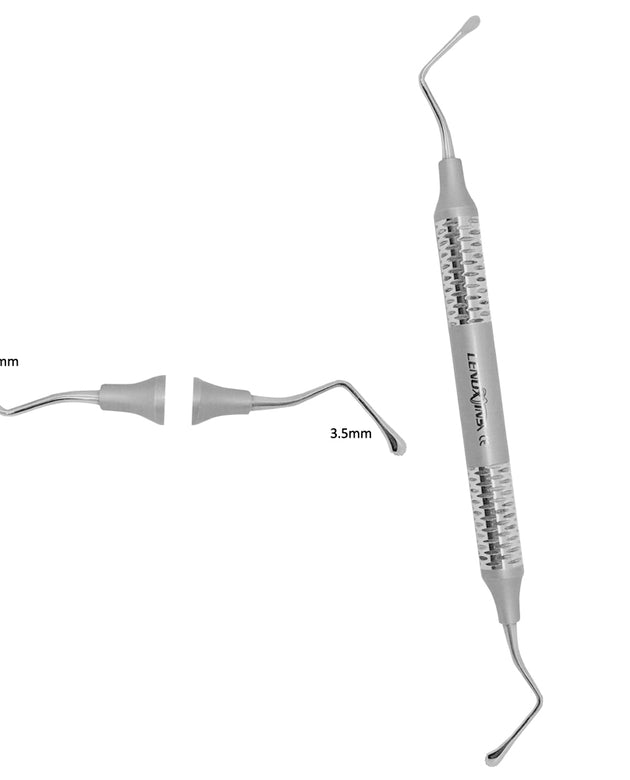 LUCAS BONE CURETTE 2.5 / 3.5MM MICRO SERRATED