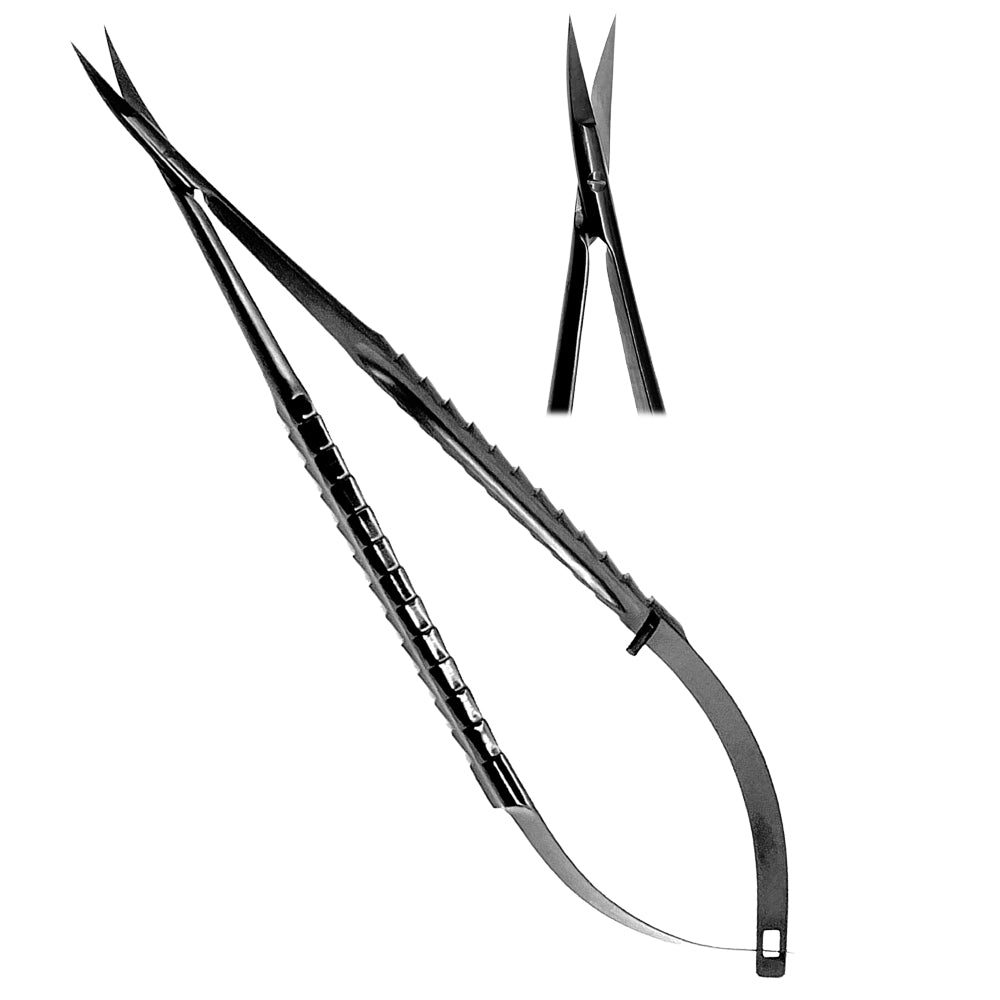 Micro Spring Scissors 18cm Curved TC – LENOX DENTAL