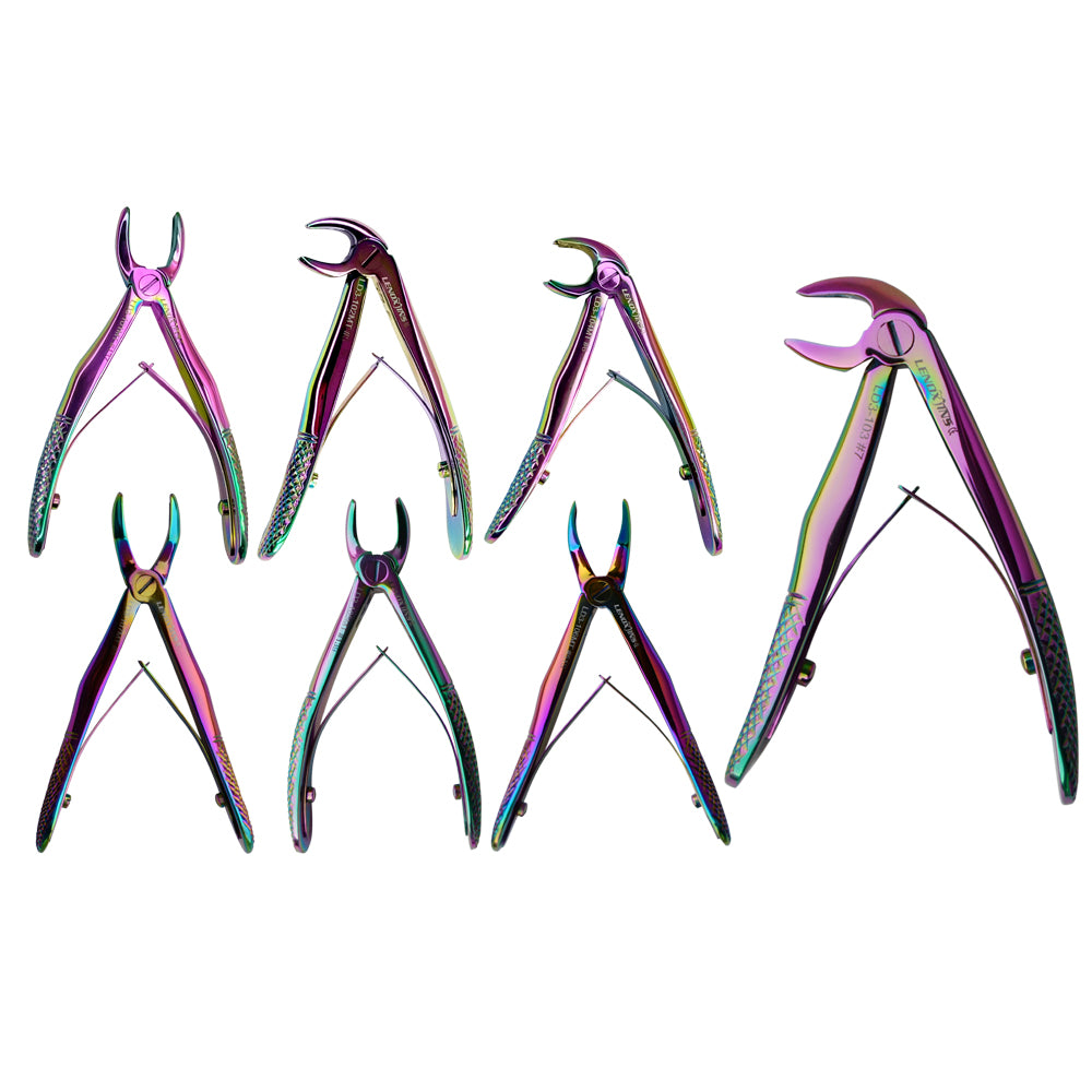 Pediatric Extracting Forceps Set of 7 - Multi TT Coated