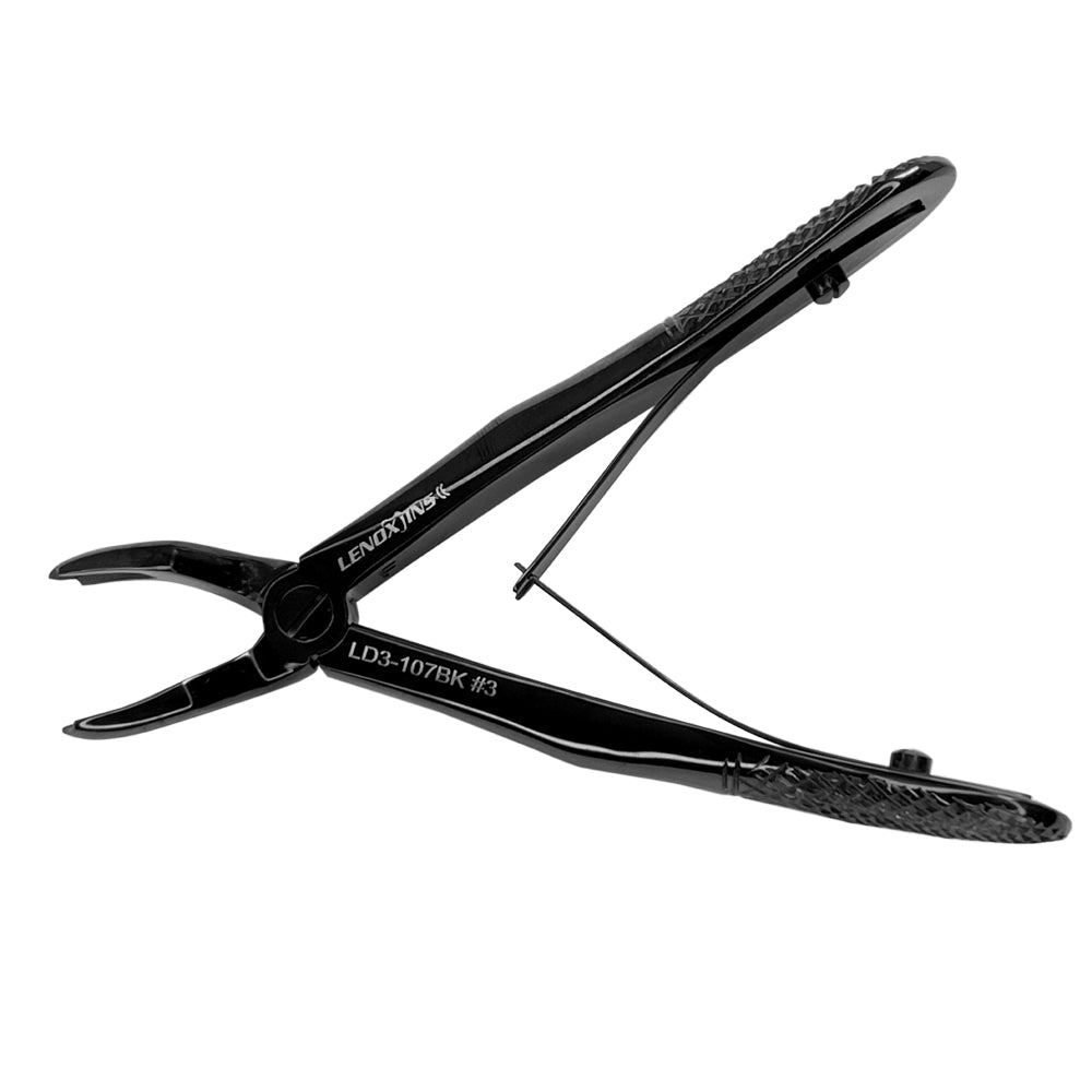 Pediatric Extracting Forceps Set of 7 - Black Titanium Coated