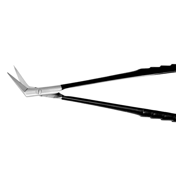 Surgical Micro Tissue Scissors Angled TC - 17cm