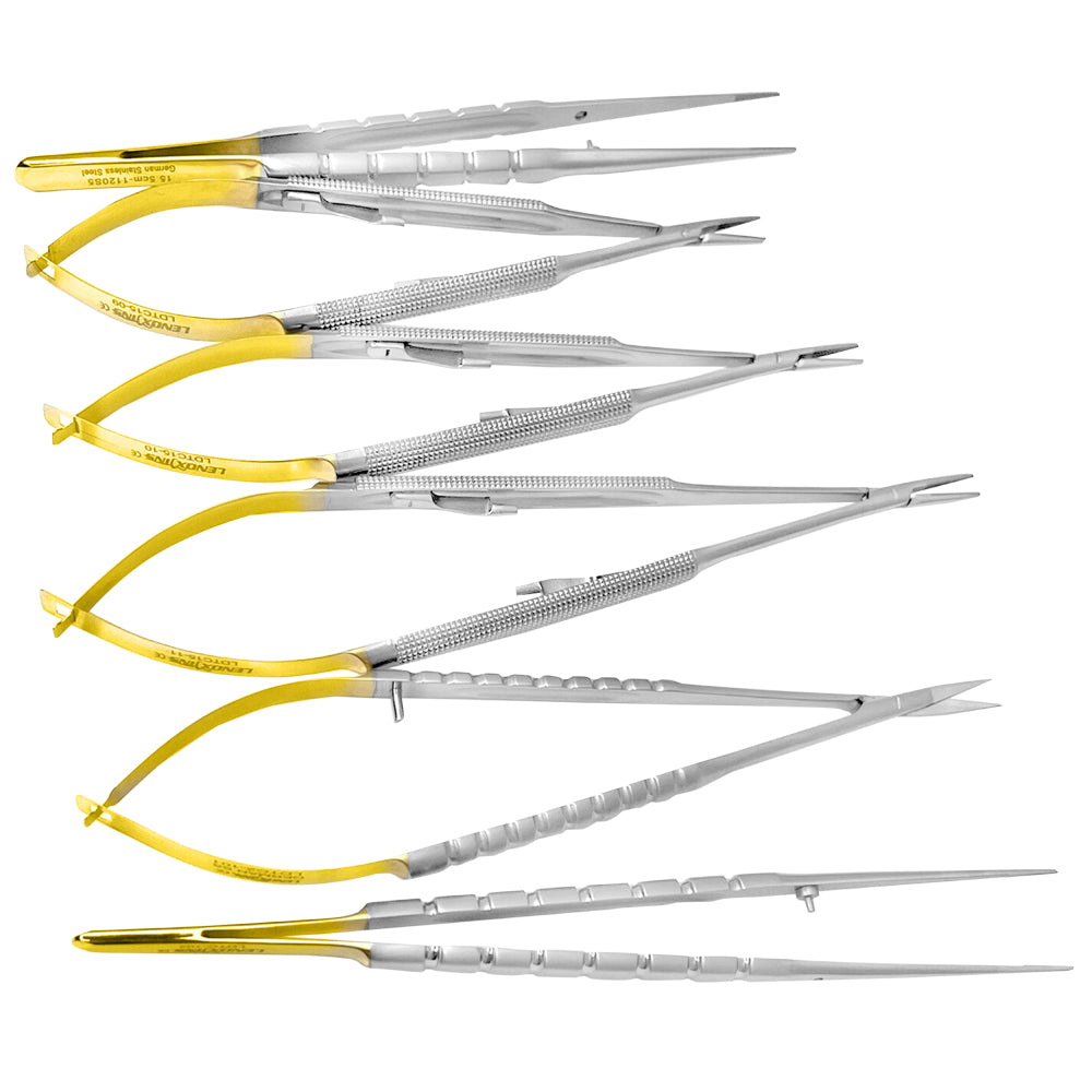 Micro Surgery Needle Holders-Scissors-Forceps Set STR