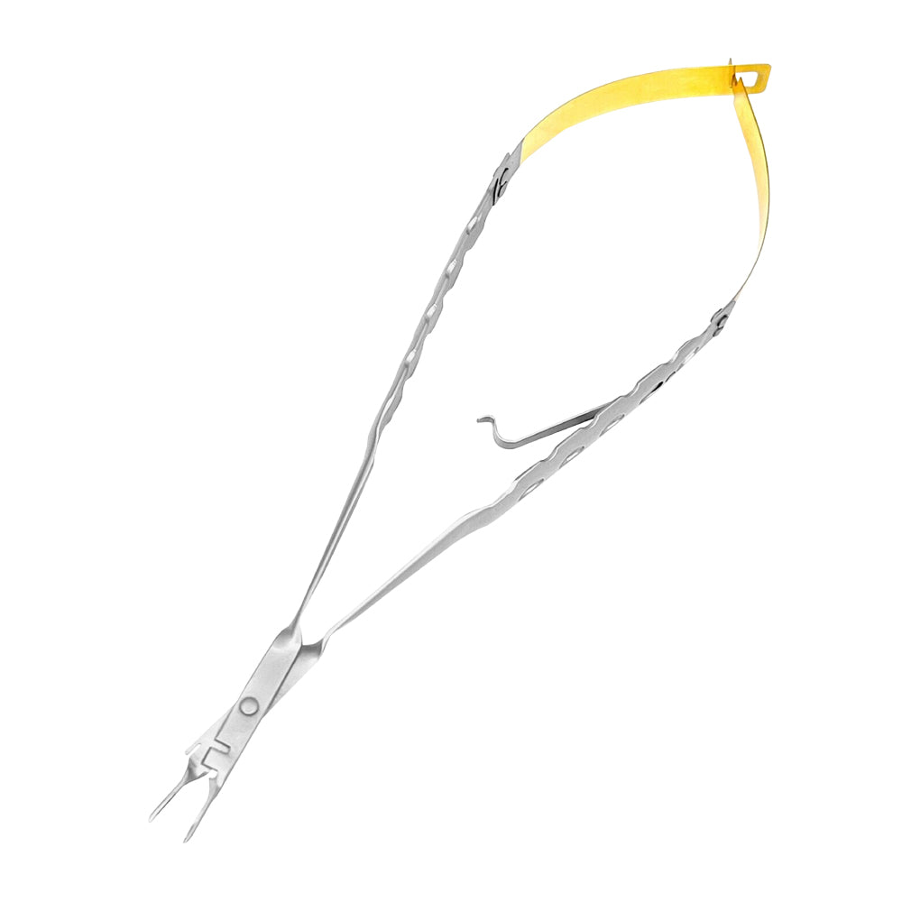 Micro Needle Holder Cutting Edge, Thumb-Lock, STR 18cm