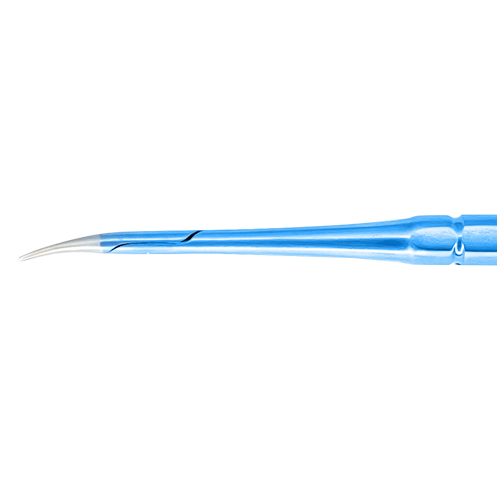 Titanium Micro Castrovijo Needle Holder Curved 18CM